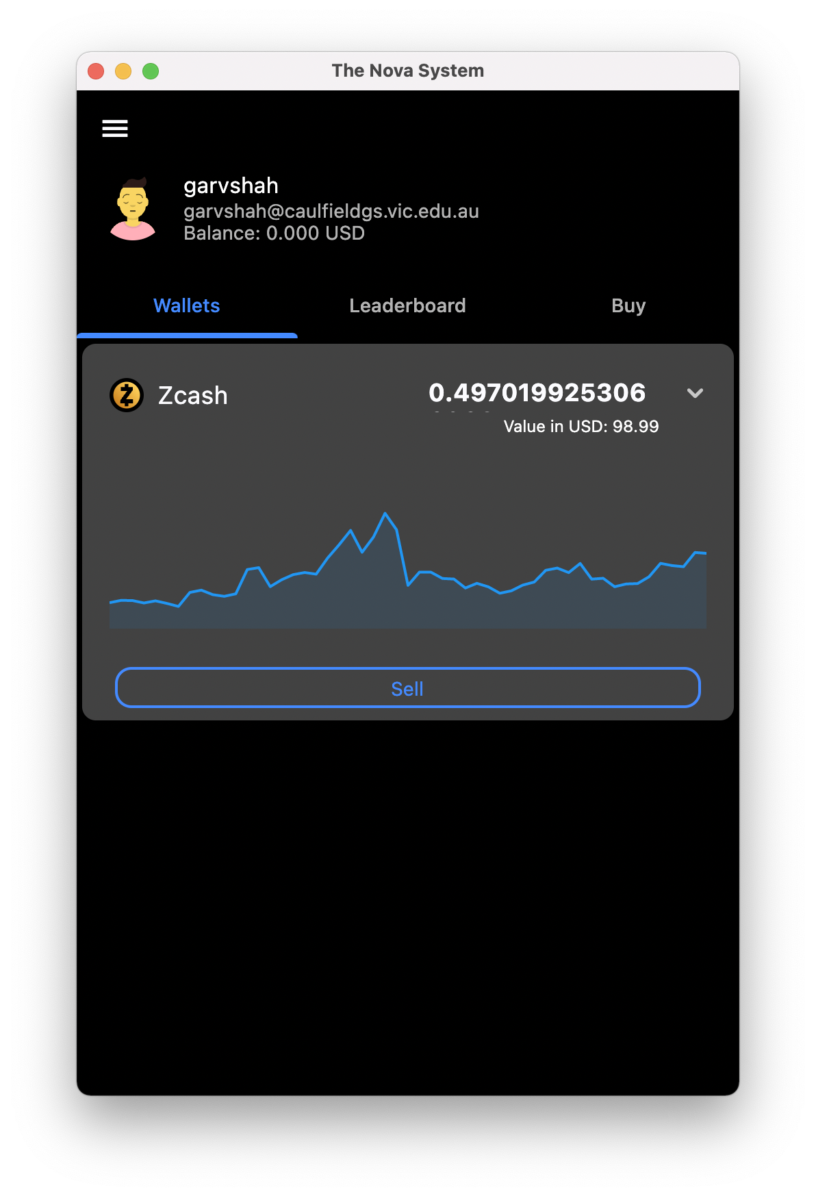 login screenshot